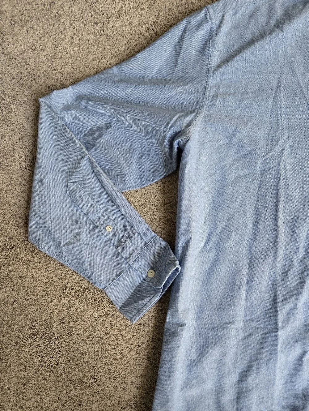 J.Crew Light Blue Men’s Button-Down Fkex Oxford Shirt Slim XL